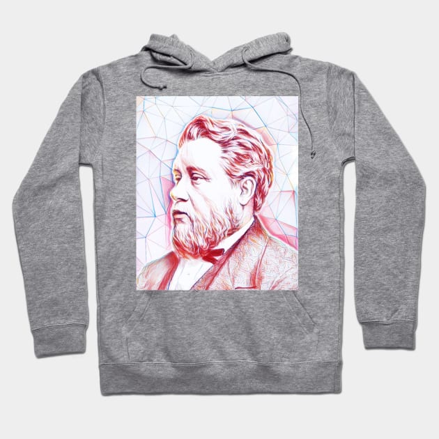 Charles Spurgeon Portrait | Charles Spurgeon Artwork | Line Art Hoodie by JustLit